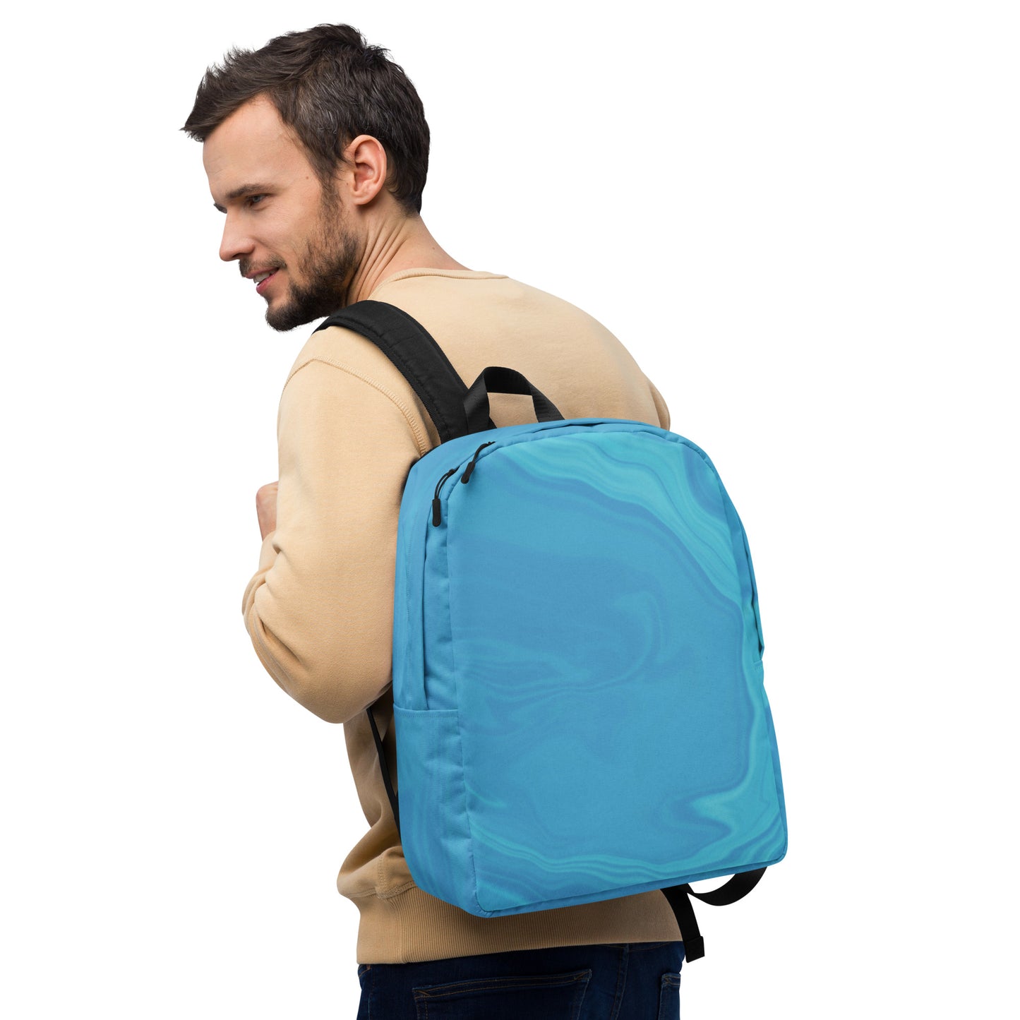 Minimalist Backpack (Whimsi Waves)