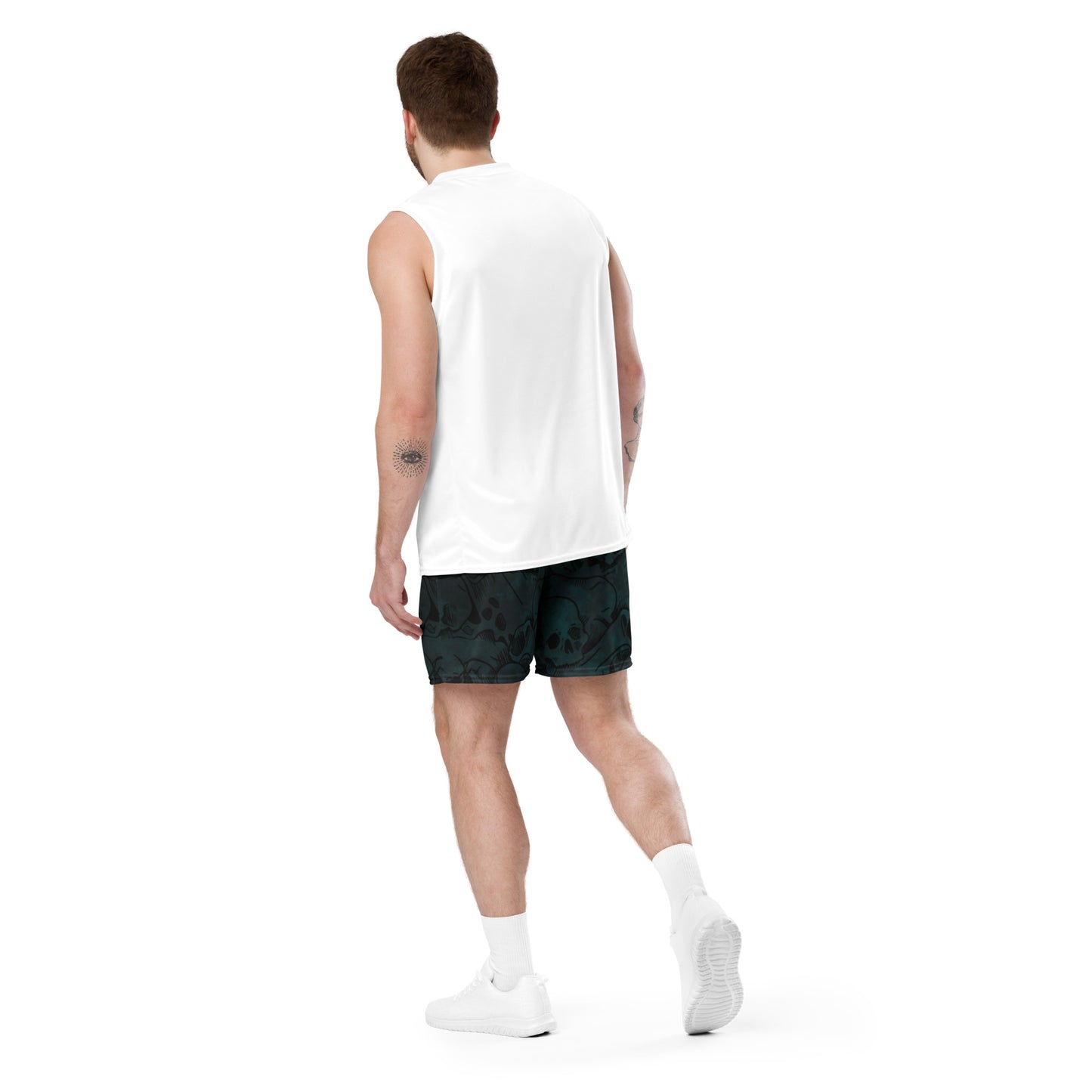 Unisex Mesh Shorts (Skulls Of Tundra)