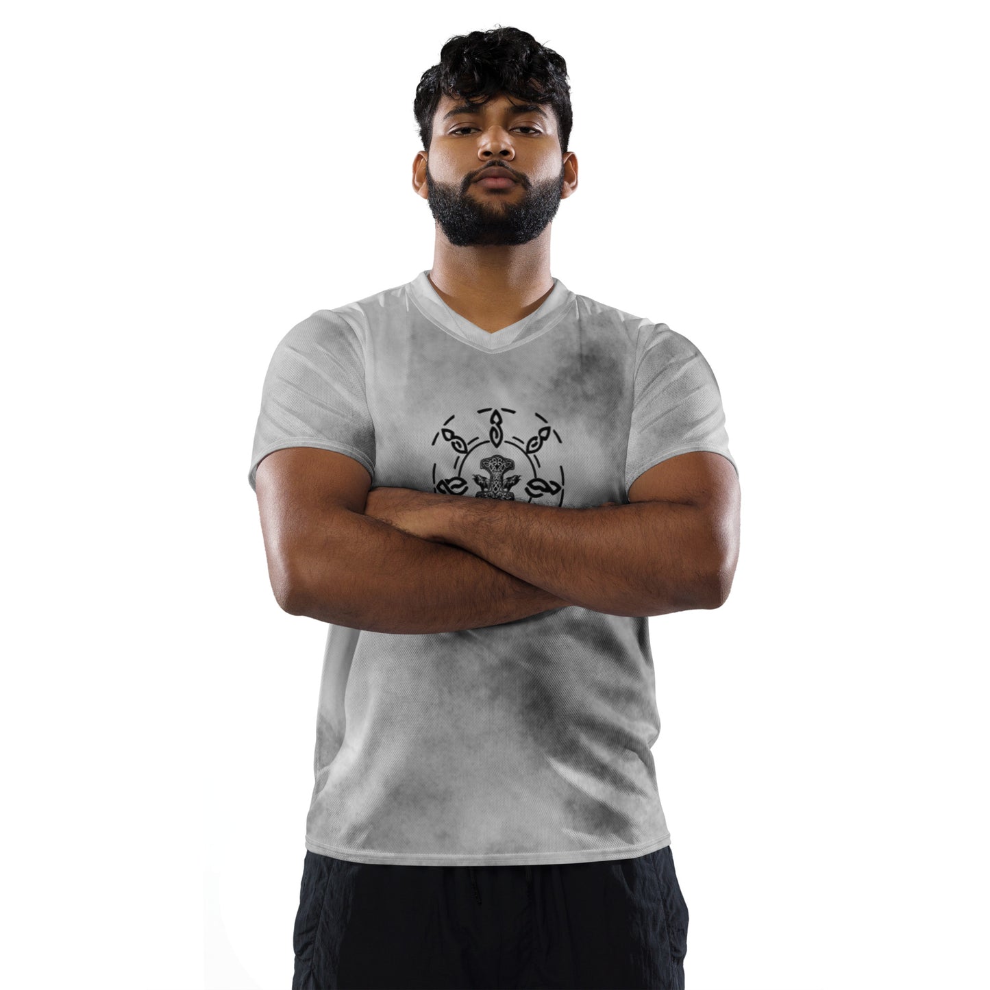 Maillot Deportivo Unisex (Vikingo) Gris