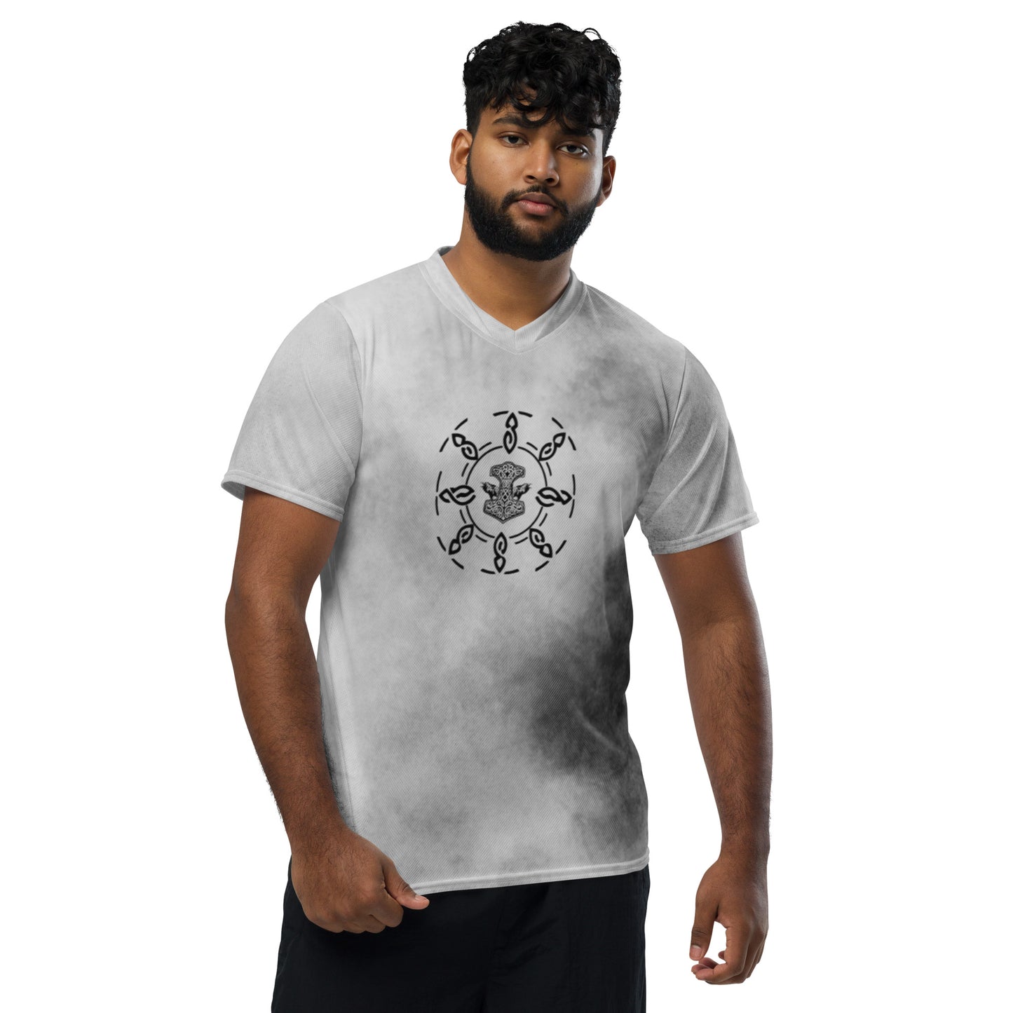 Maillot Deportivo Unisex (Vikingo) Gris
