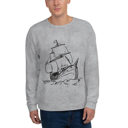 Unisex Sweatshirt (Old Ship Poster)