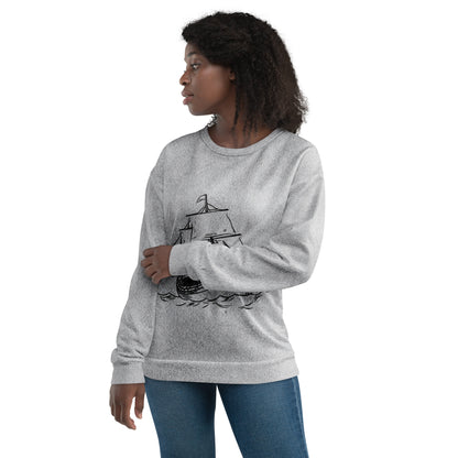 Unisex Sweatshirt (Old Ship Poster)