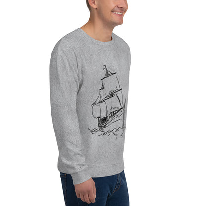 Unisex Sweatshirt (Old Ship Poster)