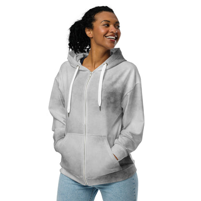 Unisex Zip Hoodie (Viking) Grey