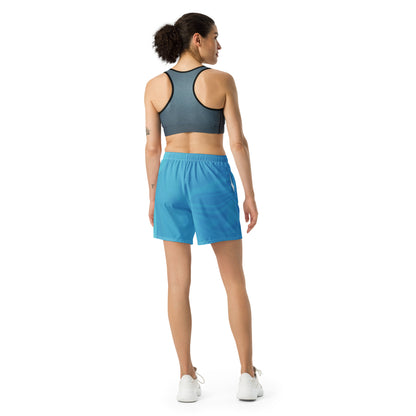Unisex Athletic Long Shorts (Whimsi Waves)