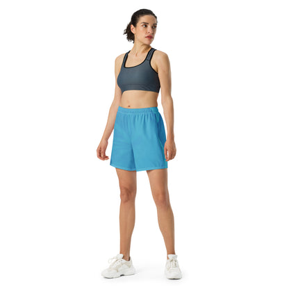 Unisex Athletic Long Shorts (Whimsi Waves)