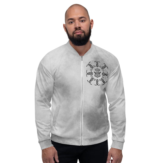 Unisex Bomber Jacket (Viking) Grey