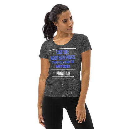 Women's Athletic T-shirt (Nordic Ash)