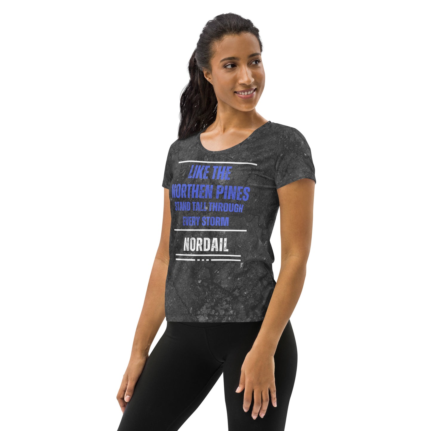 Women's Athletic T-shirt (Nordic Ash)